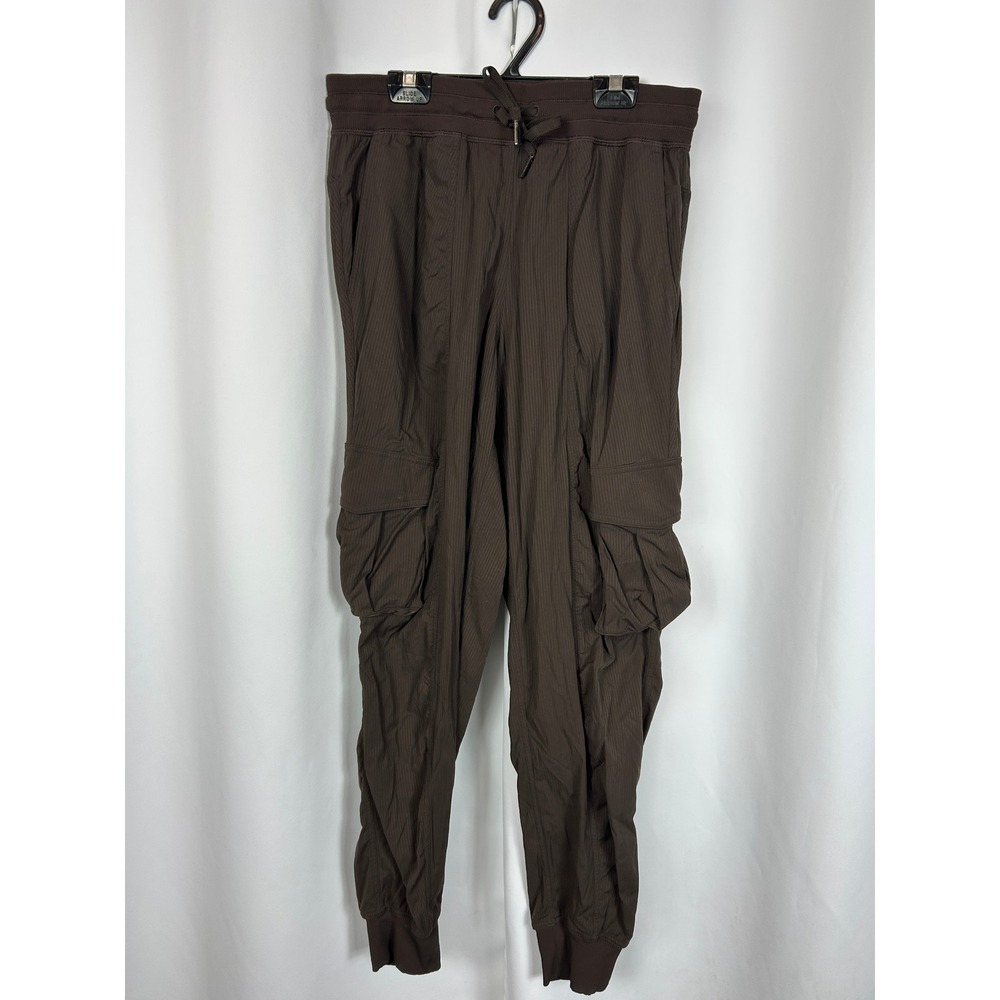 Lululemon Brown Striped Cargo Joggers Utility Gorpcore Pants Size Small
